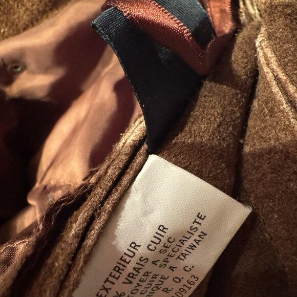 Vintage Ralph Lauren Suede Leather Skirt – Size 8 | Walnut Brown - Picture 6 of 7